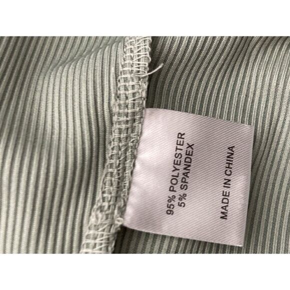 Pink Lily Green Ribbed Long Open Front Duster / Cardigan Size S - Picture 12 of 12